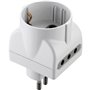 25PZ ADATTATORE TRIPLO 10A-2PRESE 10A+1 SCHUKO BIANCA FIGURA 15