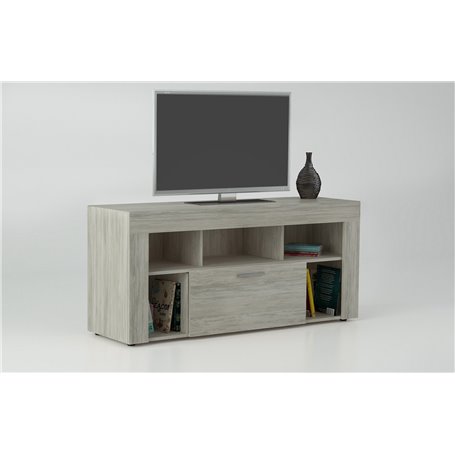 KIT PORTA TV VISION 135X41,5X60H BIANCO VENATO K083