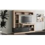 KIT PARETE LIVING LEA 170X170X42 NATURALE WOOD/ANTRACITE