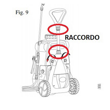 RACCORDO MANICO X POMPA BATTERIA SINISTRA-MD16E