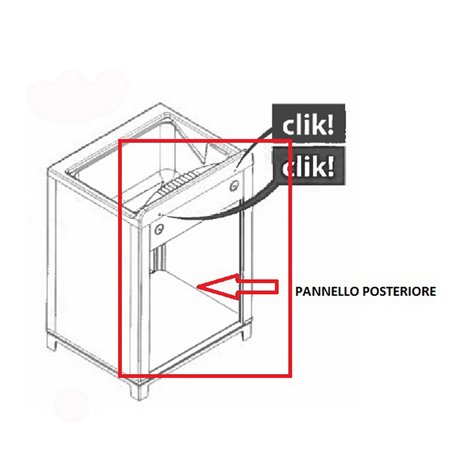 KIT LAVATOIO RESINA BIANCO-(PANNELLO POSTERIORE)