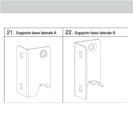 1PZ CP SUPPORTO (A+B)NR.21-22 X BARBECUE ASADO