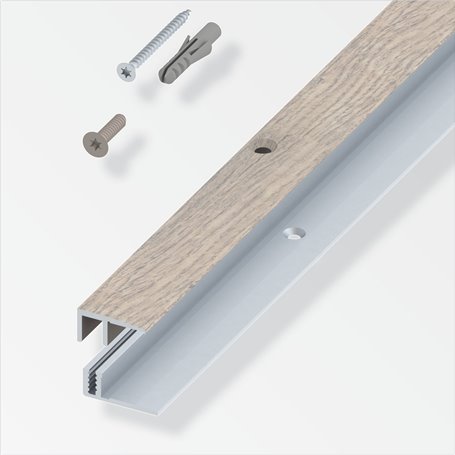 RACCORDO BALCONE X PARQUET ROVERE/GRIGIO CM.100