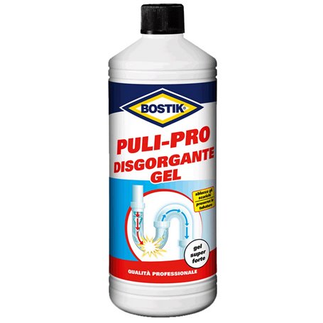 6PZ BOSTIK PULI-PRO DISGORGANTE GEL 1 LITRO