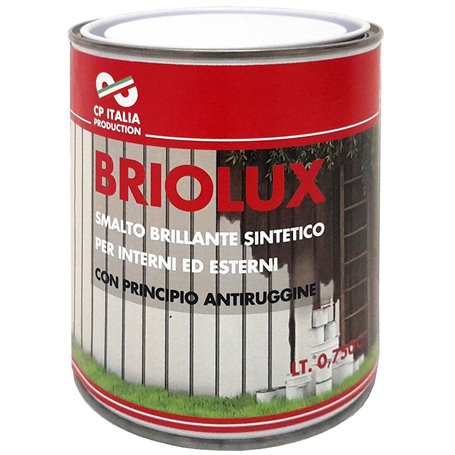 6PZ SMALTO BRIOLUX LITRI.0,750 GRIGIO ACCIAIO 697