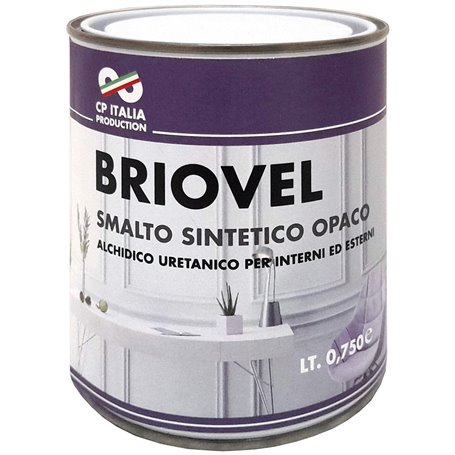 6PZ SMALTO BRIOVEL LITRI.0,750 BIANCO SATINATO