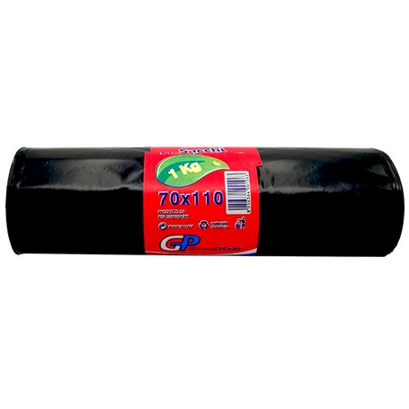 20PZ SACCHI NETTEZZA URBANA IN ROTOLO 70X110 NERO (GR. 800 CA)