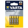 12PZ VARTA SUPERLIFE ZINCO MINI/STILO BLISTER 4PZ