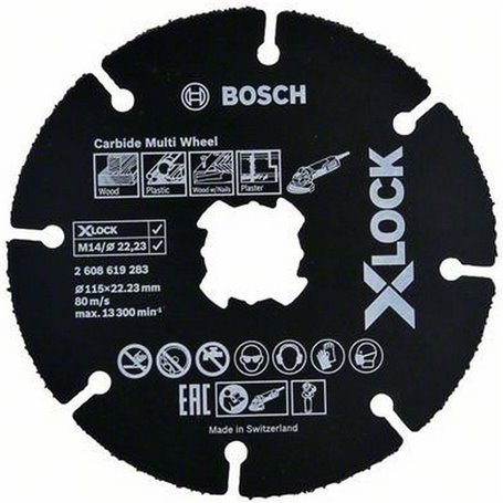 BOSCH-B DISCO UNIVERSALE CARBIDE X-LOCK MM.115