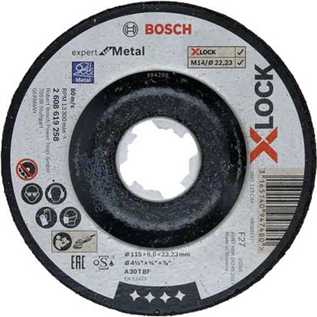 BOSCH-B DISCO PER SBAVARE X-LOCKMM.115X6,0