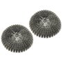 4PZ SET 2 SPUGNE IN ACCIAIO X SPAZZOLA ART. 63862