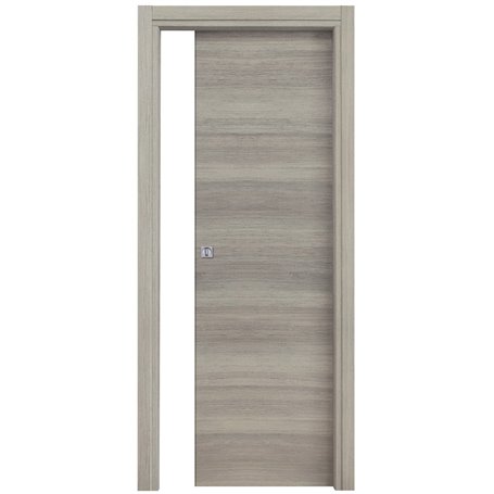 PORTA MOD.MICROTEC SCORREVOLE ROVERE GRIGIO 210X70