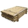 10PZ PALI TONDI IN LEGNO Ø CM 5 ALTEZZA CM 150 H CON PUNTA TRATTATI ED IMPREGNATI PER RECINTO/STACCIONATA/STECCATO PALO TONDO