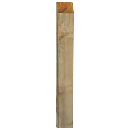 PALI RETTANGOLARI IN LEGNO TRATTATI IMPREGNATI PER RECINTO STACCIONATA CM 7X7 CM 200H