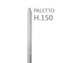 Paletto a T altezza 150 CM sezione mm 30x30x3 ZINCATO Palo Colore ZINCO da GIARDINO recinzione in ferro