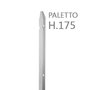 Paletto a T altezza 175 CM sezione mm 30x30x3 ZINCATO Palo Colore ZINCO da GIARDINO recinzione in ferro