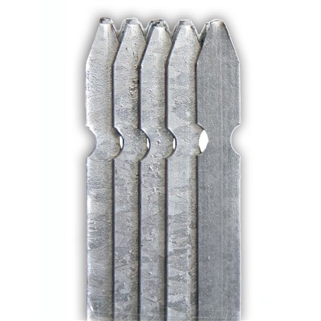 Paletti A T In Ferro Zincato | Altezza 250 Cm | Sezione 30x30x3 Mm | Per Recinzioni Giardino - Foto 4