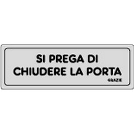 10PZ ETICHETTE ADESIVE 150X50 MM SI PREGA CHIUDERE PORTA