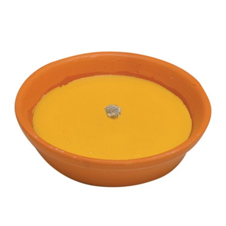 CITRONELLA CANDELA PER ESTERNO IN COCCIO DI TERRACOTTA ANTIVENTO CM 18