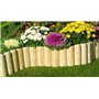 BORDURE PER AIUOLE ROLLBORDER SROTOLABILE Ø 5 CM 250 X 40 H IN LEGNO DI PINO IMPREGNATO PER FIORIERE GIARDINI AIUOLA FIORI