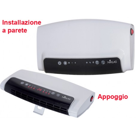 Termoventilatori Niklas PTC Split Urban 1200 Watt, 33x9x18 cm.