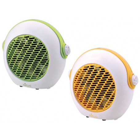 Termoventilatori verticali Niklas Deejay 2000 Watt 30x12xH27 cm White Yellow