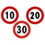 SEGNALI STRADALI LIMITE DI VELOCITA' 30 KM/H DIAMETRO 60CM