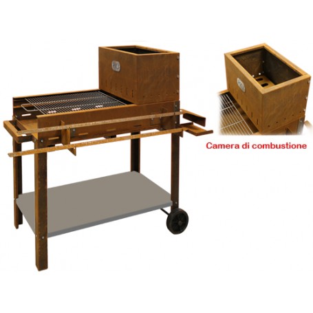 BARBECUE LEGNA/CARBONE EL GAUCHO RIO CM.47x90x108H