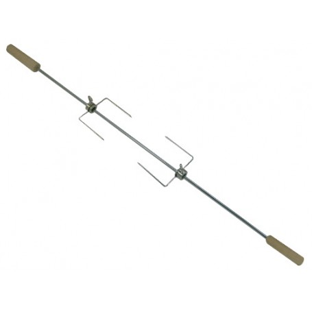 SPIEDI X BARBECUE CON DOPPIO MANICO IN LEGNO
