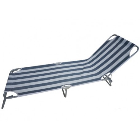 LETTINI SPIAGGIA PRENDISOLE TAORMINA STRIPES 188x58xH25 CM IN ACCIAIO 