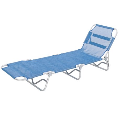 LETTINI SPIAGGIA SANDWICH 191x55 cm in alluminio colore blu