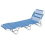 LETTINI SPIAGGIA SANDWICH 191x55 cm in alluminio colore blu