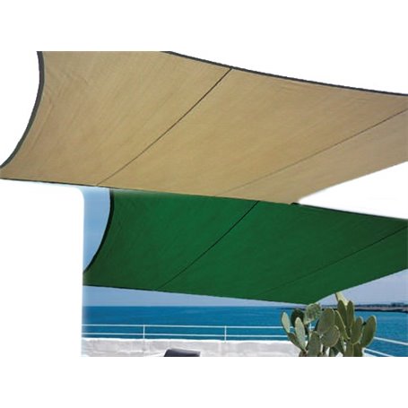 Vele ombra GDLC Praiano 300x400 cm colore Ecrù In polietilene 