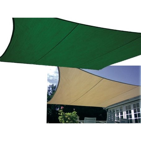 Vele ombra GDLC Tramonti 400x600 cm. colore Verde In polietilene 