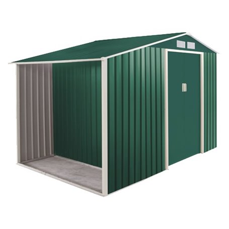 Garden Cottage Metalgreen L278 con legnaia