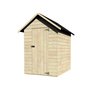 Garden Wooden Cottage a pannelli Val Badia L122xP160xH152/200 cm abete bianco 