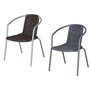 Sedia Bistrot Street in acciaio 56x56x H altezza 74cm colore nero