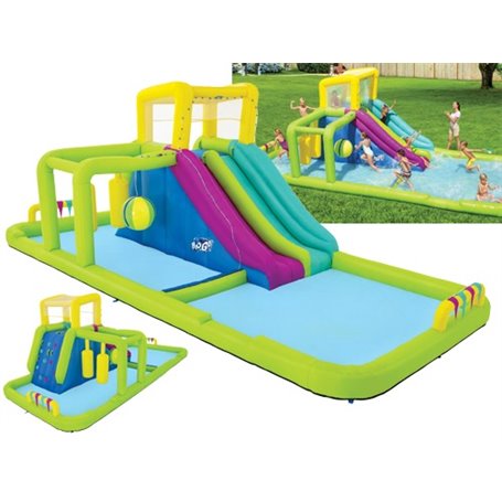 Parco Acquatico gonfiabile Splash Course BestWay 53387 in PVC 710x310x265 cm