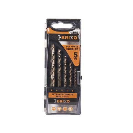 SET PUNTE BRIXO COBALTO DA 3 A 8mm CF.5 PZ