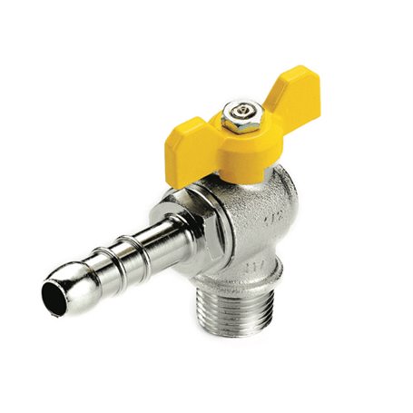 RUBINETTI SFERA A SQUADRA 1/2" GAS LIQUIDI 523 DIAMETRO 14mm