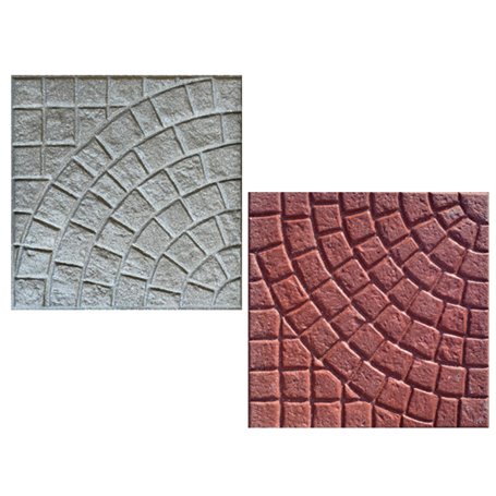 LASTRA VENTAGLIO ROSSO CM.40X40X3,8H