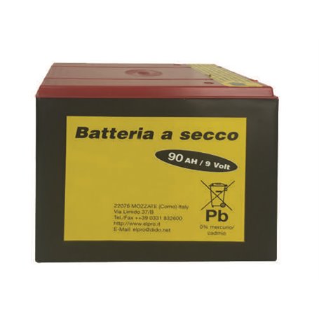 BATTERIE A SECCO 90AH 9V PER ELETTRORECINZIONI