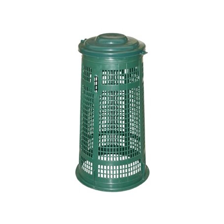 TRESPOLI PORTASACCHI CON COPERCHIO 38X86 CM VERDE