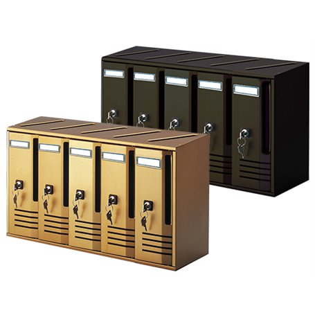 BLOCCHIERE CUBO BRONZO C4 CM.42x17,5x30H