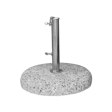 Basi cemento ghiaia per ombrelloni diametro 55 cm peso 35 kg diametro foro min/max 44/52 mm