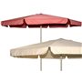 OMBRELLONI IN ALLUMINIO SALMONE CM 350 CON BORDO H 250CM