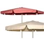 OMBRELLONI IN ALLUMINIO SALMONE CM 400 CON BORDO H 250CM
