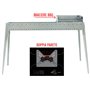 SPIEDO GRILL INOX EL GAUCHO COMBI 80+40 CM.120x30x83H BRACIERE 80x11cm