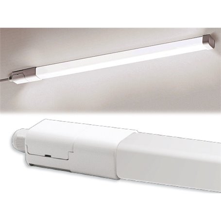 Plafoniere Led Stagna Superlight 4000 K luce neutra 36 Watt 152x4x3 cm. 3600 Lumen