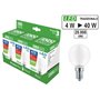 1PZ LAMPADINE ECOLIGHT LED SATEN MINIGLOBO 4W CF3PZ